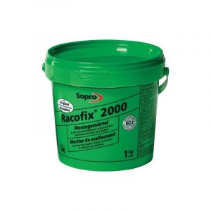 Mortier scellement racofix 2000 1 mortier scellement racofix 2000 1 3 s&eacute;parat. pi&egrave;ce 1 kg 1 carton(s) de 16 pi&egrave;ce(s) - sopro