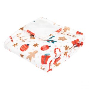 Plaid 130x180cm Flan Gingy-Blanc