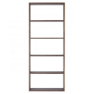 &Eacute;tag&egrave;re large en noyer ‐ 5 niveaux (Dont Eco‐part. 3,90 &euro;)