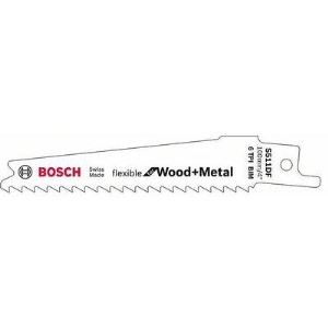 Image de Bosch 2608657723 - 5 Lames de scie sabre pour bois et m&eacute;tal S 511 DF