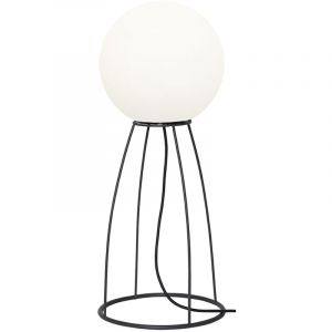 Lampadaire Star Trading Mallorca, lampadaire, décoration, noir, blanc, E27, extérieur, IP65, 70 cm