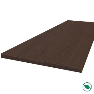 Plan de travail stratifié HPL chêne brun 2000 x 650 x 38 mm FSC