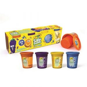 Crayola Lot de 4 bo&icirc;tes de p&acirc;te &agrave; modeler parfum&eacute;e