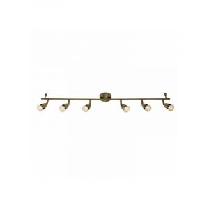 Endon Projecteur ajustable à 6 lumières en laiton antique, GU10