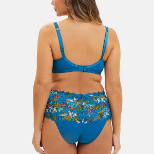 Sans Complexe Soutien-gorge emboitant avec armatures en dentelle bleu