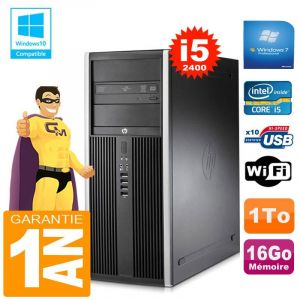 HP PC Tour Compaq 8200 Core I5-2400 Ram 16Go Disque 1 To Graveur DVD Wifi W7