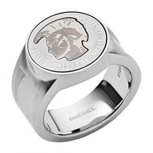 Diesel Bague En Acier Blanc