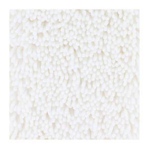 Tendance Tapis de salle de bain Blanc en Microfibre chenille 50 x 80 cm - Blanc