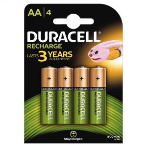 Duracell 4 piles rechargeables AA Plus Power