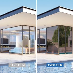 Film anti chaleur repositionnable pour double vitrage - Bronze