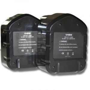 Vhbw Adapt&eacute; &agrave; Hitachi C 5D, C5D, CD 4D, CD4D, CL 13D, CL13D - 2x Batterie de remplacement pour des outils tels que vos d&eacute;broussailleus&hellip;