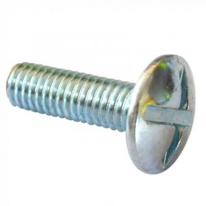 Vis po&ecirc;lier t&ecirc;te ronde large fendue en croix Zingu&eacute; 4 x 35 mm Vendu par 500