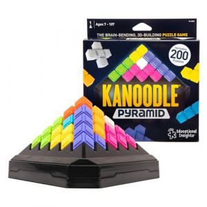 Learning Resources Kanoodle Pyramid Brain & Logic Puzzle Challenge Game, Jeux de Puzzle pour Enfants, 200 Puzzles en 2D et 3D, 7 Ans et Plus
