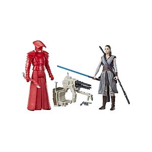 Hasbro Star Wars Episode VIII - Coffret 2 figurines 10 cm - Rey Jedi Training et Elite Praetorian Guard (C1243)