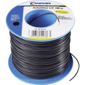 Tru Components Fil de c&acirc;blage LiY 1570696 1 x 0.14 mm&sup2; blanc 100 m