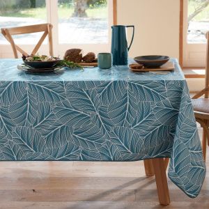 Nappe Imprimée Imperméable et antitache Bleue ELOA