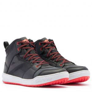 Dainese Baskets Moto Suburb D-WP Black White Red Lava