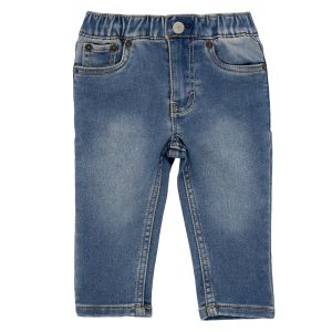 Levi's Jeans enfant SLIM DOBBY PULL ON Bleu - Taille 3 mois,6 mois,12 mois,18 mois,24 mois,36 mois