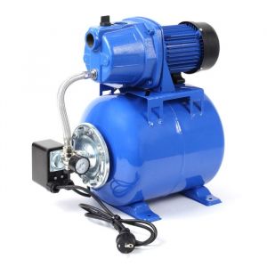 wiltec Xpotool Station d'eau domestique avec Pressostat, Manomètre & Réservoir – 435 x 265 x 465 mm – 600 w / 2800 l/h – Refoulement 32 m – avec
