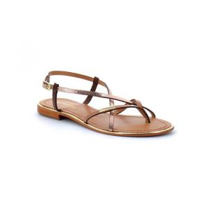 Les Tropéziennes par M. Belarbi Sandales Homme LES TROPEZIENNES - MONACO Beige - Cuir - Talon 2.0cm