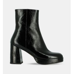 Jonak Bottines Voris cuir brillant Noir - Couleur Noir - Taille 41