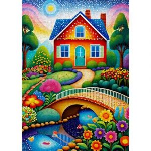 Puzzle 1000 Pièces : Maison des Couleurs