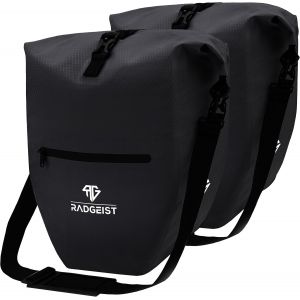 RADGEIST sacoche pour porte-bagages - 2X sacoche pour porte-bagages - sac à bagages étanche et sac à bandoulière - sacoche pour porte-bagages avec réflecteurs