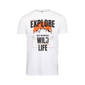 Best Mountain Tee Shirt 'explore Wild Life' Coton Homme