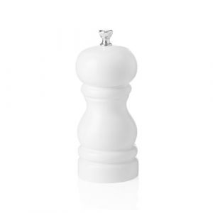 Moulin &agrave; sel avec broyeur en c&eacute;ramique Blanc brillant 11 cm