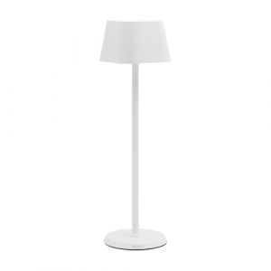 Securit Lampe LED à Variateur Georgina - Sans Fil - Rechargeable Par USB Magnétique - Intérieur/Extérieur - Pour Bar, Café, Restaurant, Hôtel - 38 x 11 x 11 cm - Coloris Blanc