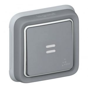 Legrand Va et vient témoin sans neutre plexo 55 - gris - composable