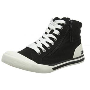 Rocket Dog Jazzin High, Baskets Femme, Noir