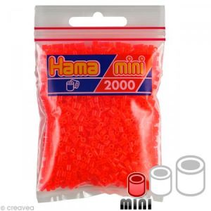 Hama Perles Mini - 2,5 mm - Rouge néon - 2000 pcs