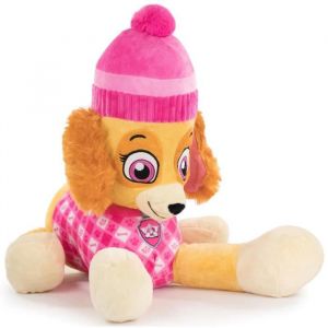 Spin Master Peluche Pat Patrouille Stella Couche 50 Cm - Chienne - Set Doudou Enfant Avec Carte Tigre