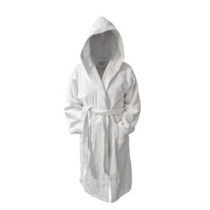Peignoir à Capuche 470 gm² TERTIO - Blanc