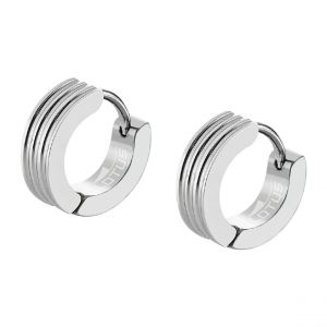 Boucles d'oreilles Homme Lotus Style Bijoux Men'S Earrings - LS2154-4-1 Acier