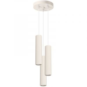 Sollux - Lampe à suspension Karbon aluminium 3xGU10 19.5cm