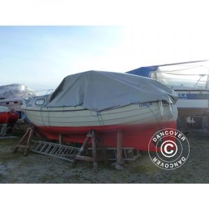 Bâc 6x10m, PVC 600g/m², Gris, Ignifugé DANCOVER