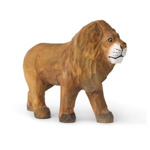 Ferm Living Décoration Animal en bois Lion