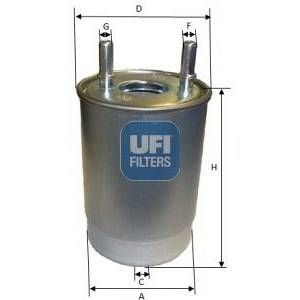 Ufi Filtre à carburant 24.113.00 d'origine