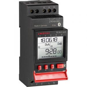 Müller Programmateur horaire pour rail SC28.21 pro4, 24 V ACDC 22380 numérique 24 V/DC, 24 V/AC 16 A/250 V 1 pc(s)