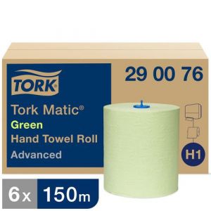 Tork Rouleau D'essuie-mains Vert Flle L:21 Cm Ft L:150 M