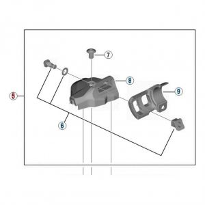 Shimano Capot gauche pour commande de vitesses xt m8000 - i-spec ii