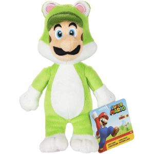 Image de Super Mario Peluche chat Luigi 19 cm