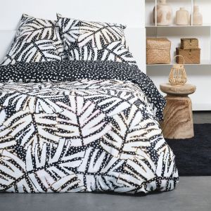 Today Parure de lit en Coton Noir 240x220 cm
