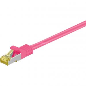 Goobay Cordon RJ45 catégorie 7 S/FTP 2 m (Rose)