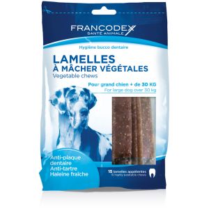 Francodex Lamelles pour grands chiens +30kg X10