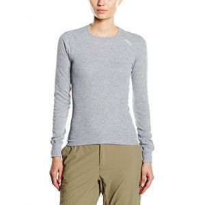 Image de Odlo Vêtements intérieurs Shirt L/s Crew Neck Warm - Grey Melange - Taille XL