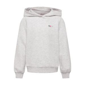 Only Sweat-shirt enfant KOGNOOMI L/S LOGO HOOD SWT NOOS - Couleur 8 ans,10 ans,12 ans,14 ans - Taille Beige