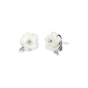 Engelsrufer Boucles d'oreilles à fermoir à poussette ERE-ROSE-PE-ST 925 Argent, Gemme